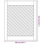 vidaXL Uși de dulap cu zăbrele 2 buc. 49,5x61,5 cm, lemn masiv de pin vidaXL Uși de dulap cu zăbrele 2 buc. 49,5x61,5 cm, lemn masiv de pin