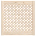 vidaXL Uși de dulap cu zăbrele 2 buc. 59,5x61,5 cm, lemn masiv de pin