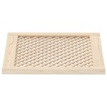 vidaXL Uși de dulap cu zăbrele 2 buc. 59,5x61,5 cm, lemn masiv de pin