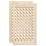 vidaXL Uși de dulap cu zăbrele 2 buc. 39,5x69 cm, lemn masiv de pin vidaXL Uși de dulap cu zăbrele 2 buc. 39,5x69 cm, lemn masiv de pin