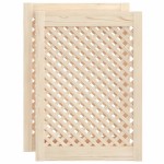 vidaXL Uși de dulap cu zăbrele 2 buc. 49,5x69 cm, lemn masiv de pin vidaXL Uși de dulap cu zăbrele 2 buc. 49,5x69 cm, lemn masiv de pin