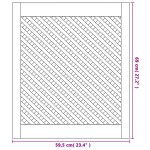 vidaXL Uși de dulap cu zăbrele 2 buc. 59,5x69 cm, lemn masiv de pin vidaXL Uși de dulap cu zăbrele 2 buc. 59,5x69 cm, lemn masiv de pin