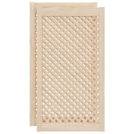 vidaXL Uși de dulap cu zăbrele 2 buc. 49,5x99 cm, lemn masiv de pin vidaXL Uși de dulap cu zăbrele 2 buc. 49,5x99 cm, lemn masiv de pin