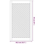vidaXL Uși de dulap cu zăbrele 2 buc. 49,5x99 cm, lemn masiv de pin vidaXL Uși de dulap cu zăbrele 2 buc. 49,5x99 cm, lemn masiv de pin