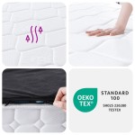 vidaXL Saltea cu arcuri buzunar, fermitate medie, 140x190 cm vidaXL Saltea cu arcuri buzunar, fermitate medie, 140x190 cm