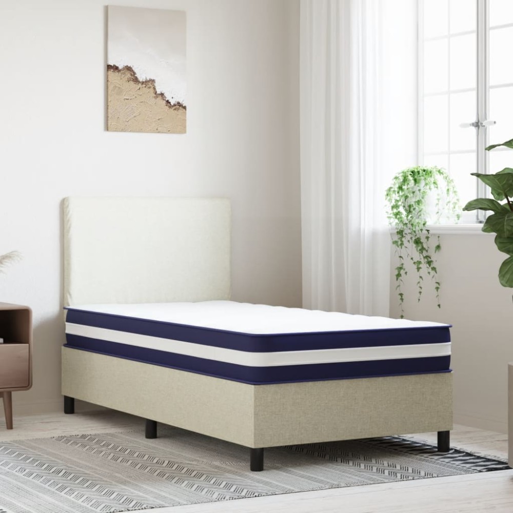 vidaXL Saltea cu arcuri buzunare Single Size fermitate medie 90x190 cm