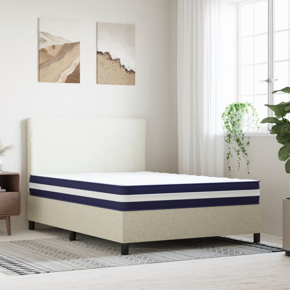 vidaXL Saltea cu arcuri buzunar, fermitate medie, 120x200 cm