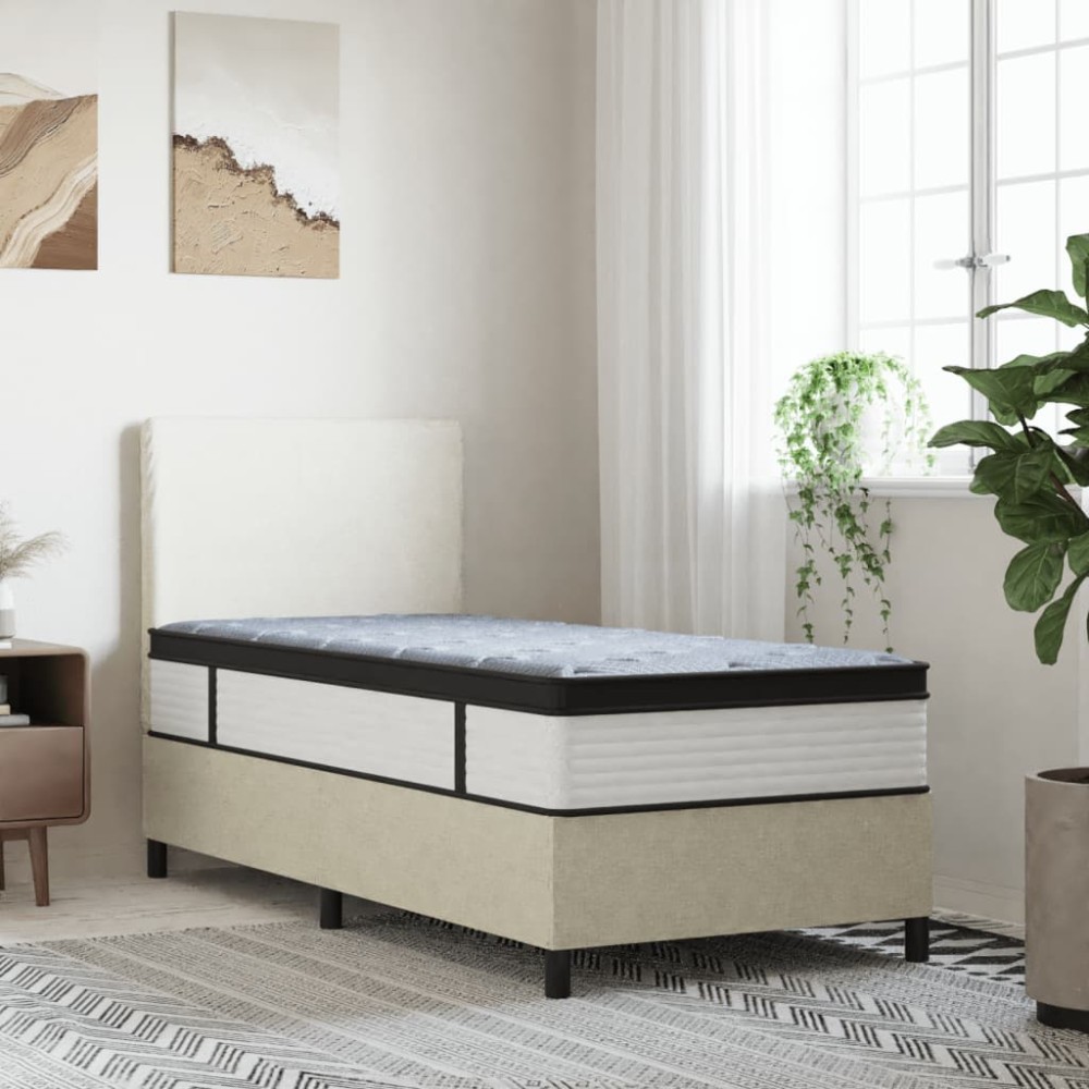 vidaXL Saltea cu arcuri buzunar, fermitate medie, 90x200 cm