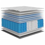 vidaXL Saltea cu arcuri buzunar, fermitate medie, 90x200 cm vidaXL Saltea cu arcuri buzunar, fermitate medie, 90x200 cm