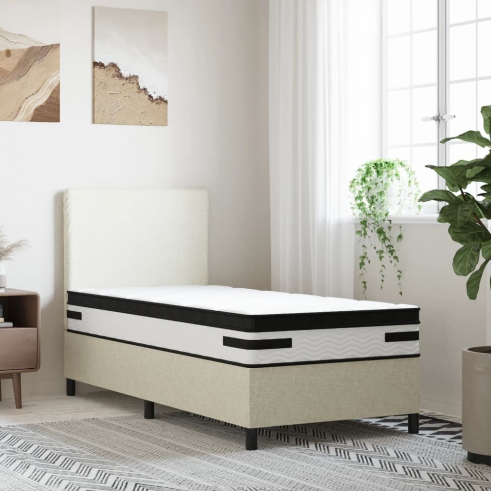 vidaXL Saltea cu arcuri buzunar, fermitate medie plus, 90x200 cm