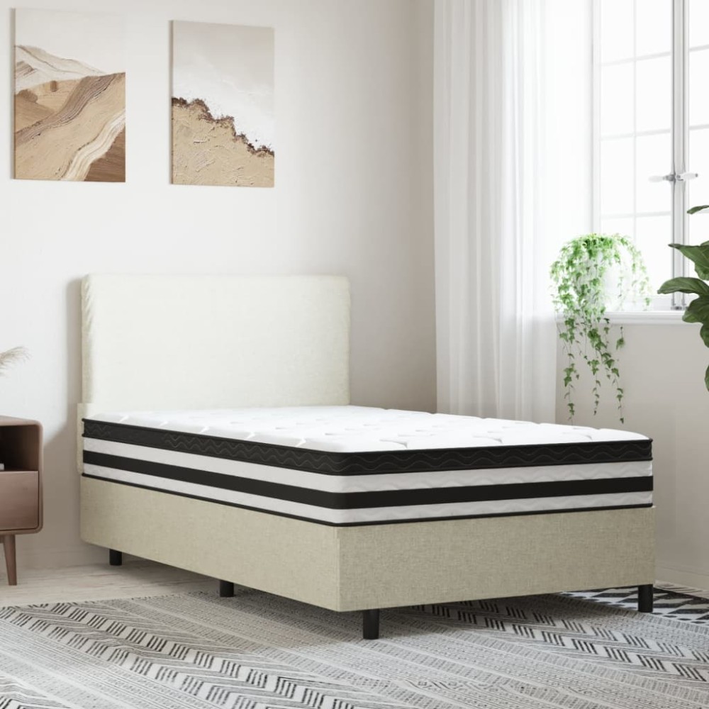 vidaXL Saltea cu arcuri buzunar, fermitate medie, 100x200 cm