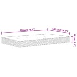 vidaXL Saltea cu arcuri bonnell, fermitate medie, 100x200 cm vidaXL Saltea cu arcuri bonnell, fermitate medie, 100x200 cm