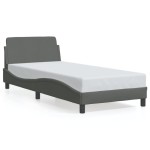 vidaXL Cadru de pat fără saltea, gri închis, 80x200 cm, textil vidaXL Cadru de pat fără saltea, gri închis, 80x200 cm, textil