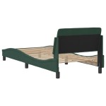 vidaXL Cadru de pat fără saltea, verde închis, 80x200 cm, catifea vidaXL Cadru de pat fără saltea, verde închis, 80x200 cm, catifea