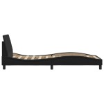 vidaXL Cadru de pat cu tăblie, negru, 80x200 cm, piele ecologică vidaXL Cadru de pat cu tăblie, negru, 80x200 cm, piele ecologică