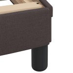 vidaXL Cadru de pat fără saltea, maro închis, 90x190 cm, textil vidaXL Cadru de pat fără saltea, maro închis, 90x190 cm, textil