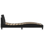 vidaXL Cadru de pat cu tăblie, negru, 90x200 cm, piele ecologică vidaXL Cadru de pat cu tăblie, negru, 90x200 cm, piele ecologică