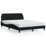 vidaXL Cadru de pat fără saltea, negru, 120x200 cm, textil