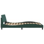 vidaXL Cadru de pat fără saltea, verde închis, 140x190 cm, catifea vidaXL Cadru de pat fără saltea, verde închis, 140x190 cm, catifea