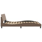 vidaXL Cadru de pat cu tăblie, cappuccino, 140x200 cm, piele ecologică vidaXL Cadru de pat cu tăblie, cappuccino, 140x200 cm, piele ecologică