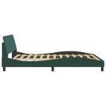 vidaXL Cadru de pat fără saltea, verde închis, 160x200 cm, catifea vidaXL Cadru de pat fără saltea, verde închis, 160x200 cm, catifea