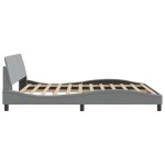 vidaXL Cadru de pat fără saltea, gri deschis, 180x200 cm, textil