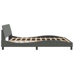 vidaXL Cadru de pat fără saltea, gri închis, 180x200 cm, textil