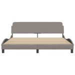 vidaXL Cadru de pat fără saltea, gri taupe, 180x200 cm, textil vidaXL Cadru de pat fără saltea, gri taupe, 180x200 cm, textil