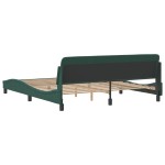 vidaXL Cadru de pat fără saltea, verde închis, 180x200 cm, catifea vidaXL Cadru de pat fără saltea, verde închis, 180x200 cm, catifea