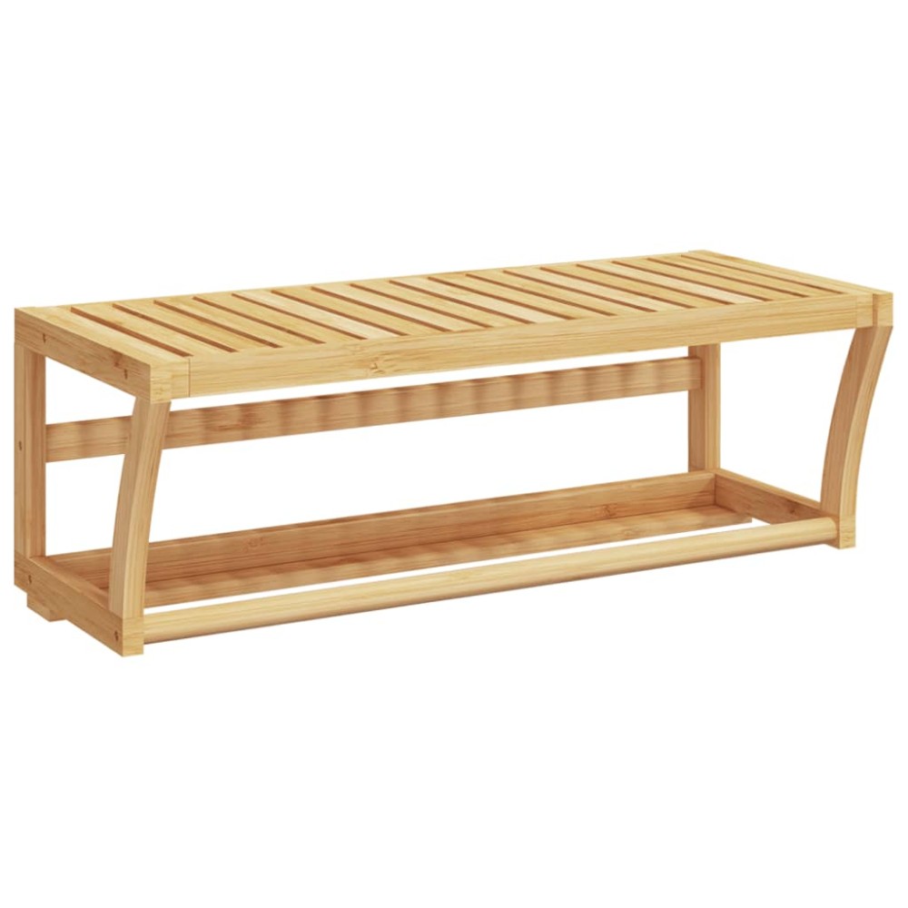 vidaXL Raft de prosoape pentru perete, 60x25x20 cm, bambus