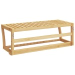 vidaXL Raft de prosoape pentru perete, 60x25x20 cm, bambus vidaXL Raft de prosoape pentru perete, 60x25x20 cm, bambus