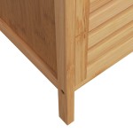 vidaXL Dulap de baie cu raft, 36x33x87 cm, bambus