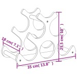 vidaXL Raft de vin, pentru 6 sticle, 35x18x25,5 cm, bambus vidaXL Raft de vin, pentru 6 sticle, 35x18x25,5 cm, bambus