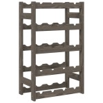 vidaXL Suport sticle de vin, 20 sticle, gri, lemn masiv de pin vidaXL Suport sticle de vin, 20 sticle, gri, lemn masiv de pin