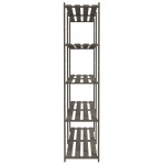 vidaXL Suport depozitare 5 niveluri gri, 170x38x170 cm, lemn masiv pin vidaXL Suport depozitare 5 niveluri gri, 170x38x170 cm, lemn masiv pin
