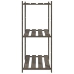 vidaXL Suport de depozitare 3 niveluri gri 80x38x90 cm lemn masiv pin vidaXL Suport de depozitare 3 niveluri gri 80x38x90 cm lemn masiv pin