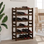 vidaXL Suport sticle de vin, 30 sticle, maro, lemn masiv de pin vidaXL Suport sticle de vin, 30 sticle, maro, lemn masiv de pin