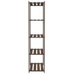 vidaXL Suport depozitare 5 niveluri maro 80x38x170 cm lemn masiv pin vidaXL Suport depozitare 5 niveluri maro 80x38x170 cm lemn masiv pin