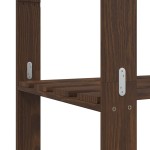 vidaXL Suport depozitare 3 niveluri, maro, 80x38x90 cm, lemn masiv pin vidaXL Suport depozitare 3 niveluri, maro, 80x38x90 cm, lemn masiv pin