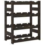 vidaXL Suport sticle de vin, 16 sticle, negru, lemn masiv de pin vidaXL Suport sticle de vin, 16 sticle, negru, lemn masiv de pin