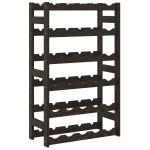 vidaXL Suport sticle de vin, 30 sticle, negru, lemn masiv de pin vidaXL Suport sticle de vin, 30 sticle, negru, lemn masiv de pin