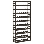 vidaXL Suport sticle de vin, 77 sticle, negru, lemn masiv de pin vidaXL Suport sticle de vin, 77 sticle, negru, lemn masiv de pin