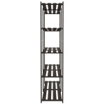 vidaXL Suport depozitare 5 niveluri negru 170x38x170 cm lemn masiv pin vidaXL Suport depozitare 5 niveluri negru 170x38x170 cm lemn masiv pin