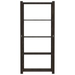 vidaXL Suport depozitare 5 niveluri negru 80x38x170 cm lemn masiv pin vidaXL Suport depozitare 5 niveluri negru 80x38x170 cm lemn masiv pin