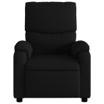 vidaXL Fotoliu rabatabil, negru, material textil vidaXL Fotoliu rabatabil, negru, material textil