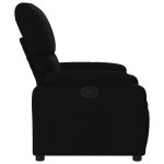 vidaXL Fotoliu rabatabil, negru, material textil vidaXL Fotoliu rabatabil, negru, material textil