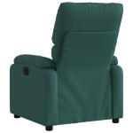 vidaXL Fotoliu rabatabil, verde închis, material textil vidaXL Fotoliu rabatabil, verde închis, material textil