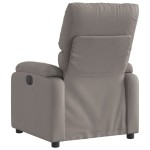 vidaXL Fotoliu rabatabil, gri taupe, material textil