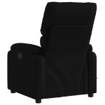 vidaXL Fotoliu de masaj rabatabil, negru, material textil vidaXL Fotoliu de masaj rabatabil, negru, material textil
