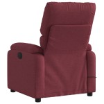 vidaXL Fotoliu de masaj rabatabil, roșu vin, material textil vidaXL Fotoliu de masaj rabatabil, roșu vin, material textil